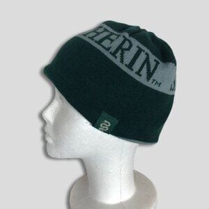 Harry Potter Wizarding World Slytherin House Beanie Hat Reversible Green/Gray OS